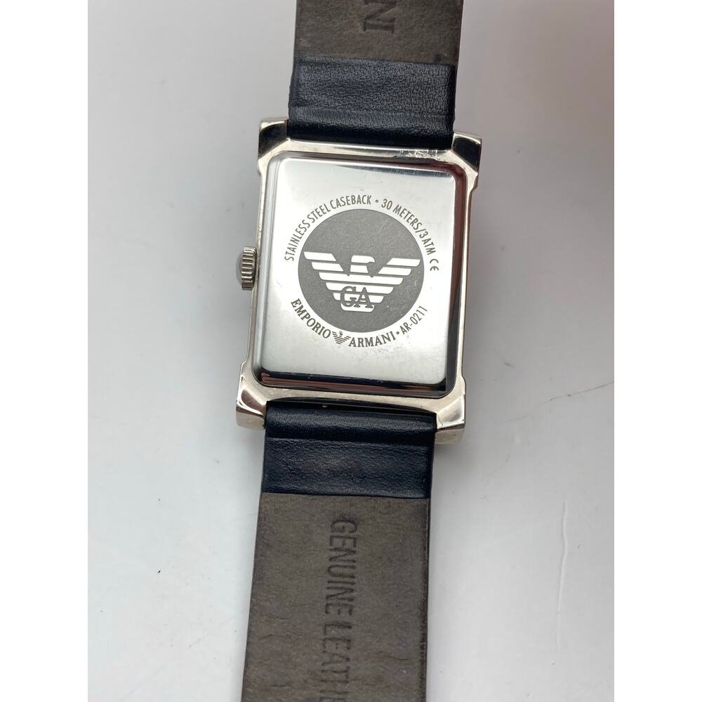 Emporio Armani AR-0211 Men's Military Tank Style Watch 26mm - New Battery WR - Picture 6 of 12